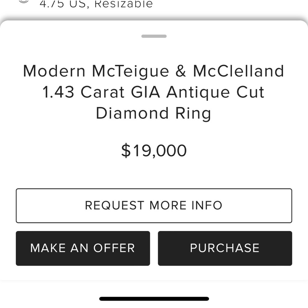 ✨STUNNING ✨McTiegue & McLelland ~ 
 1+ carat diamond & 18k engagement ring. - Picture 7 of 8